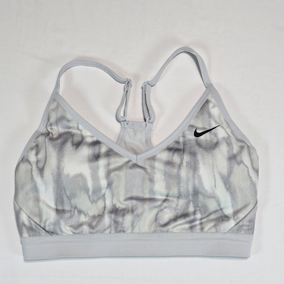Nike Other - Nike Dri-FIT Indy Sports Bra Medium Grey‎ White Marble Print 832096-012